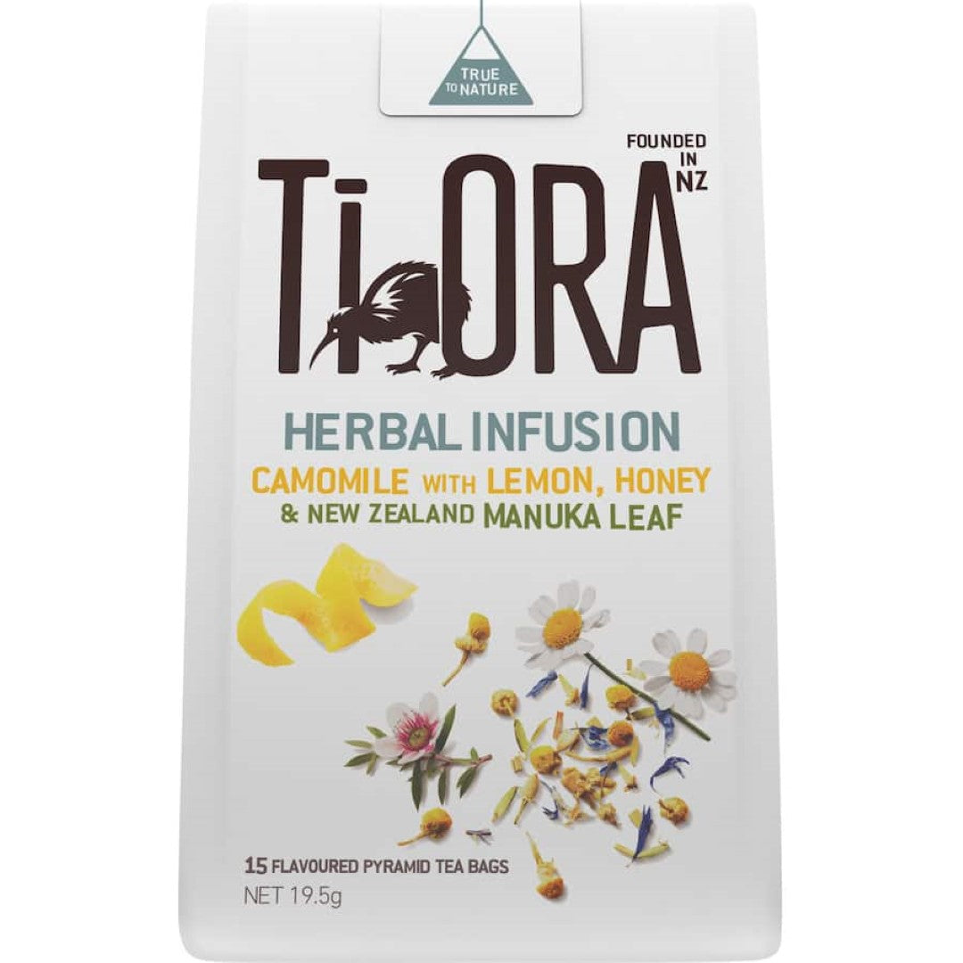 Ti Ora Herbal Tea Bags Camomile With Lemon Honey 15pack