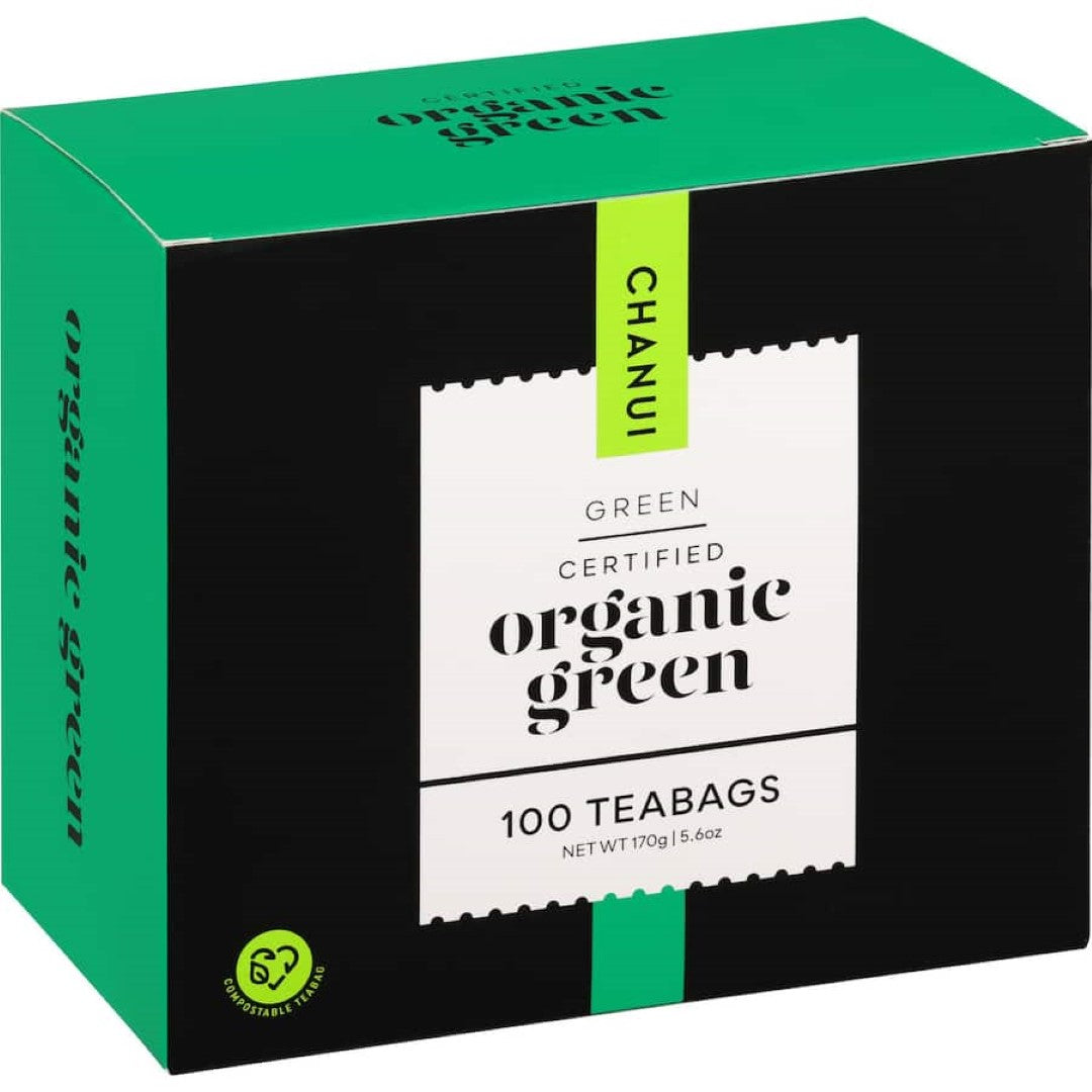 Chanui Organic Green Tea Bags Biodegradable Bags 100pack