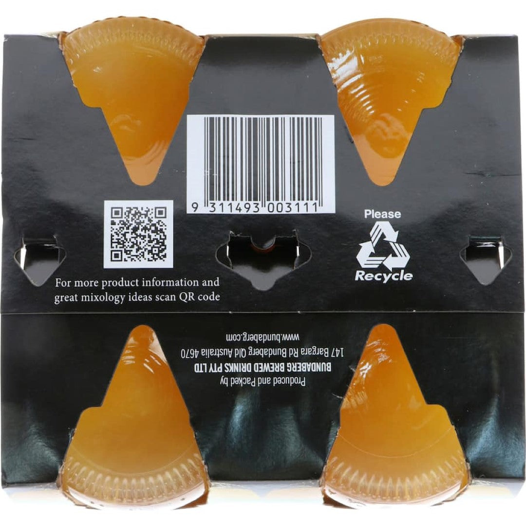 Bundaberg Soft Drink Tropical Mango 375ml bottles 4pack