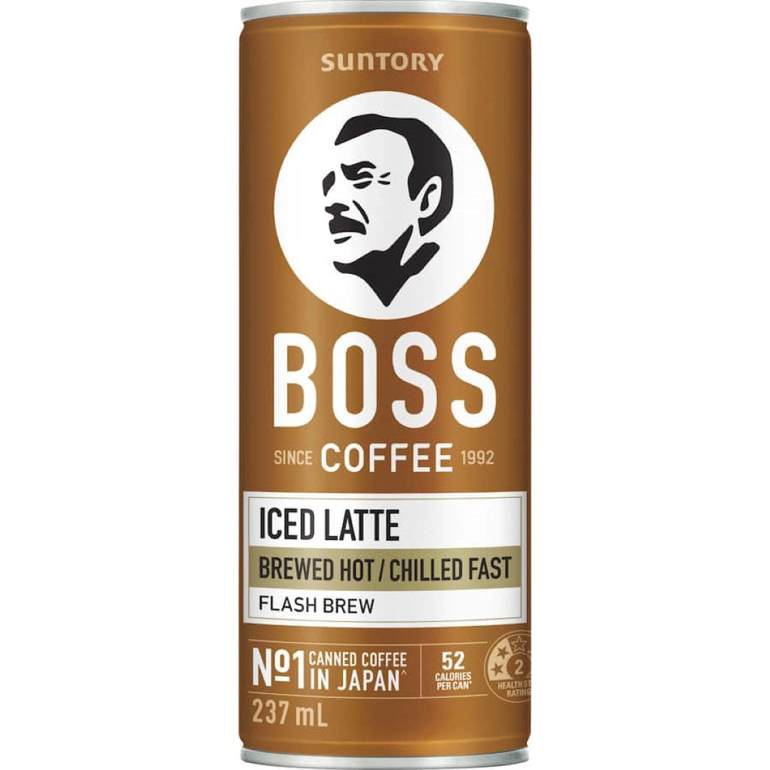 Boss Iced Coffee Latte Can 237mL