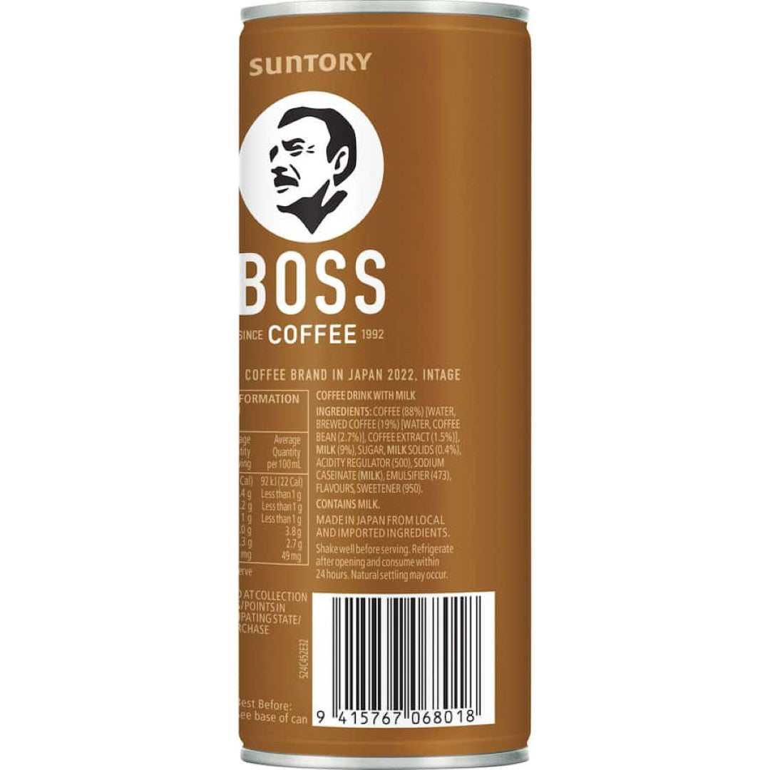 Boss Iced Coffee Latte Can 237mL