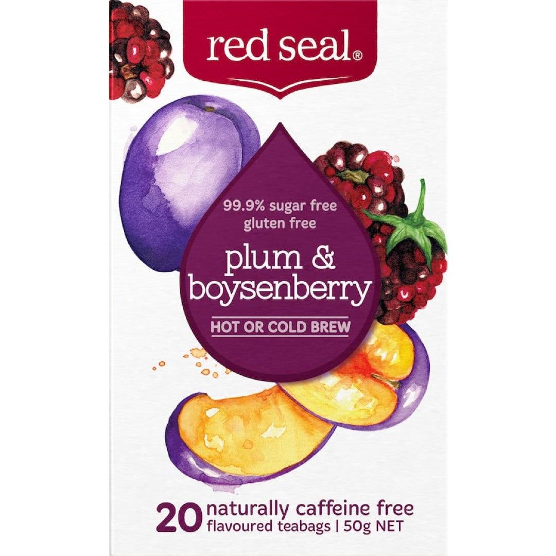 Red Seal Fruit Tea Plum & Boysenberry Bags 20pack