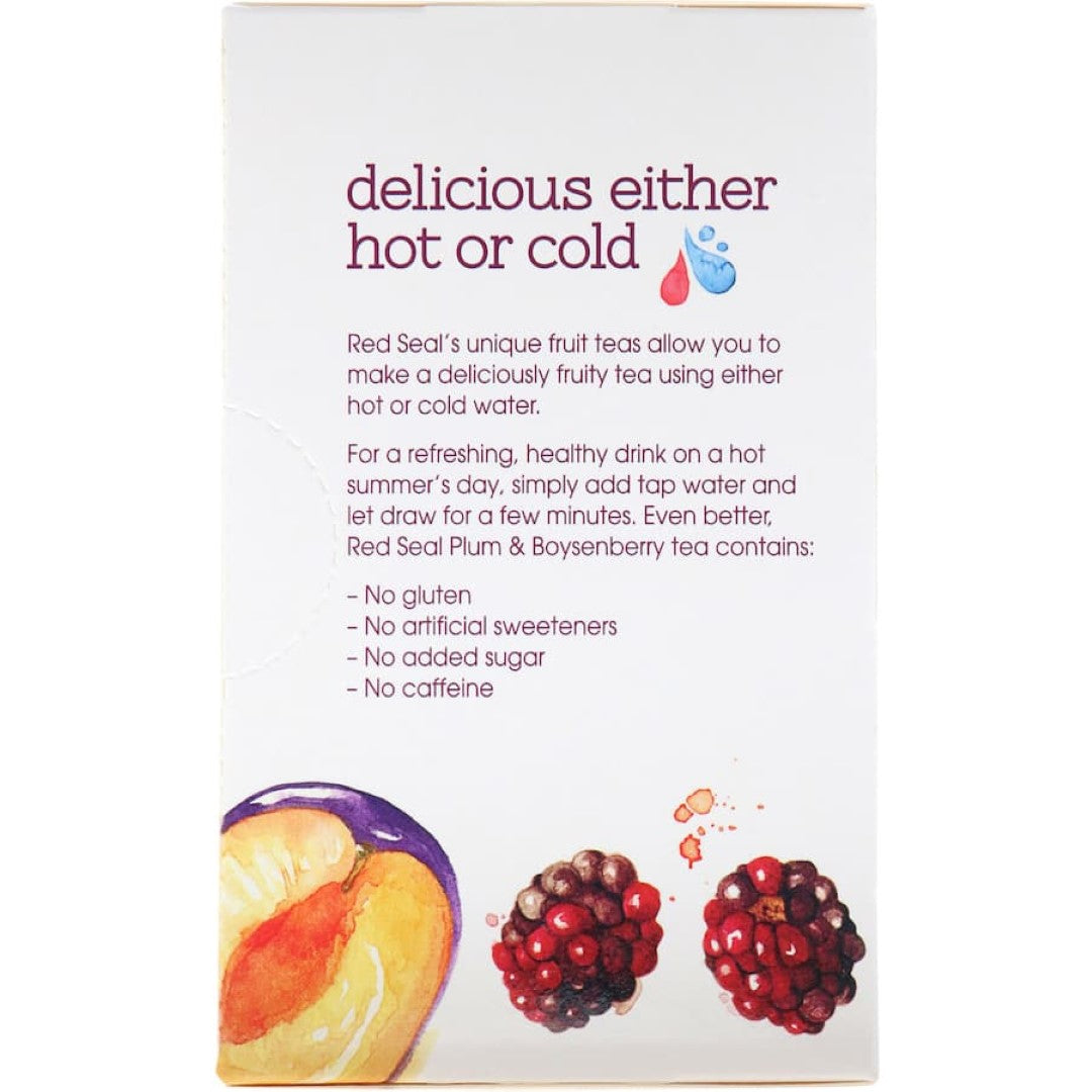 Red Seal Fruit Tea Plum & Boysenberry Bags 20pack