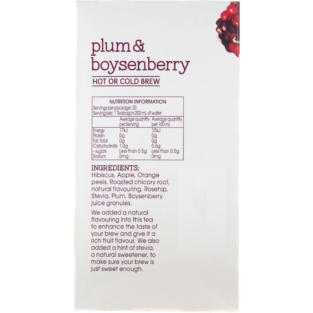 Red Seal Fruit Tea Plum & Boysenberry Bags 20pack