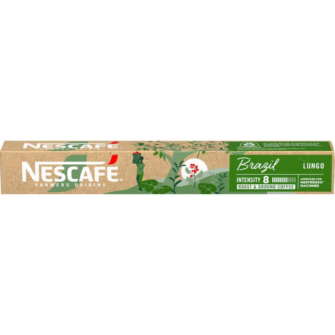 Nescafé Farmers Origins Coffee Pods Brazil Lungo 10 pack