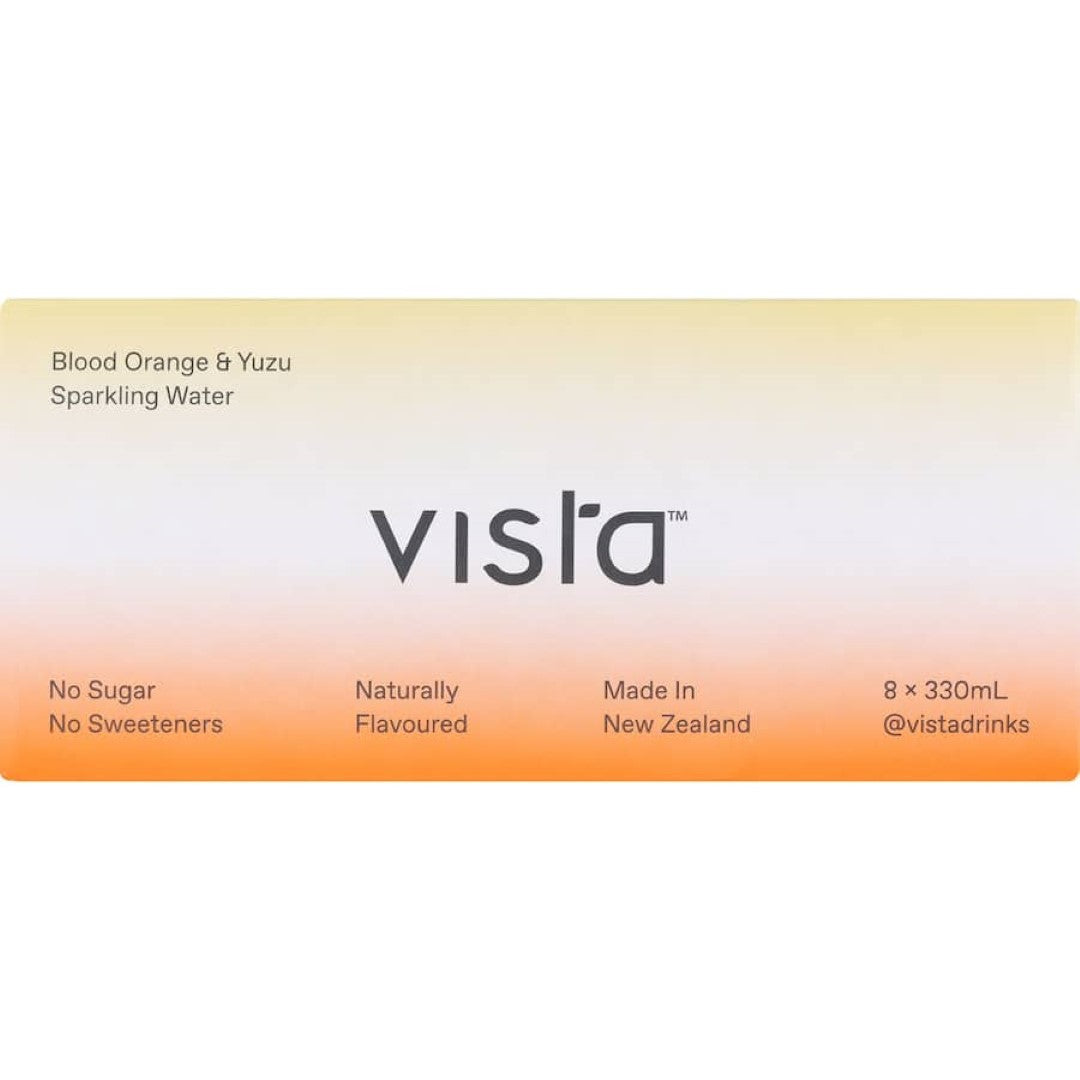 Vista Sparkling Water Blood Orange Yuzu 8pack