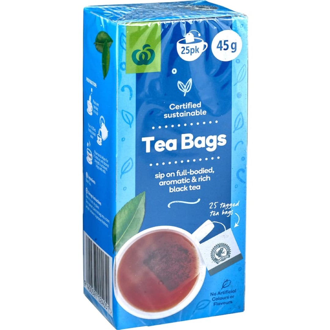 Woolworths Tea Black Bags 25pack