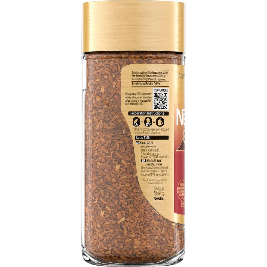 Nescafé Gold Decaf Instant Coffee Jar 100g