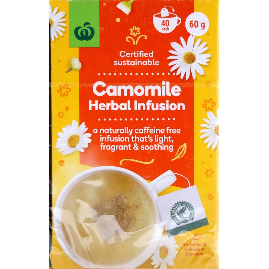 Woolworths Herbal Tea Camomile Infusion Bags 40pack