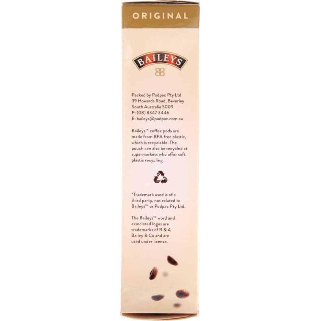 Baileys Coffee Pods Original Pods 10pack