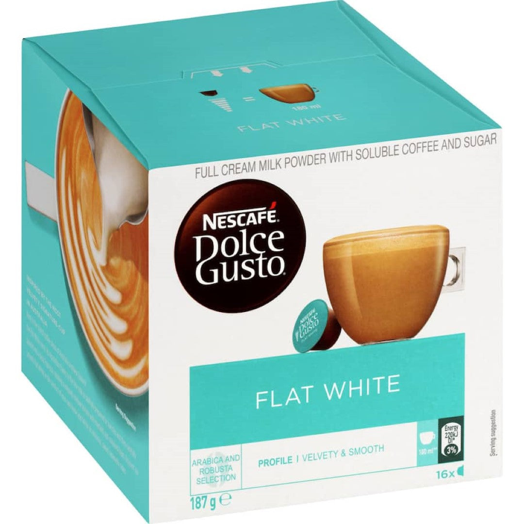 Nescafé Dolce Gusto Coffee Pods Flat White 16 pack