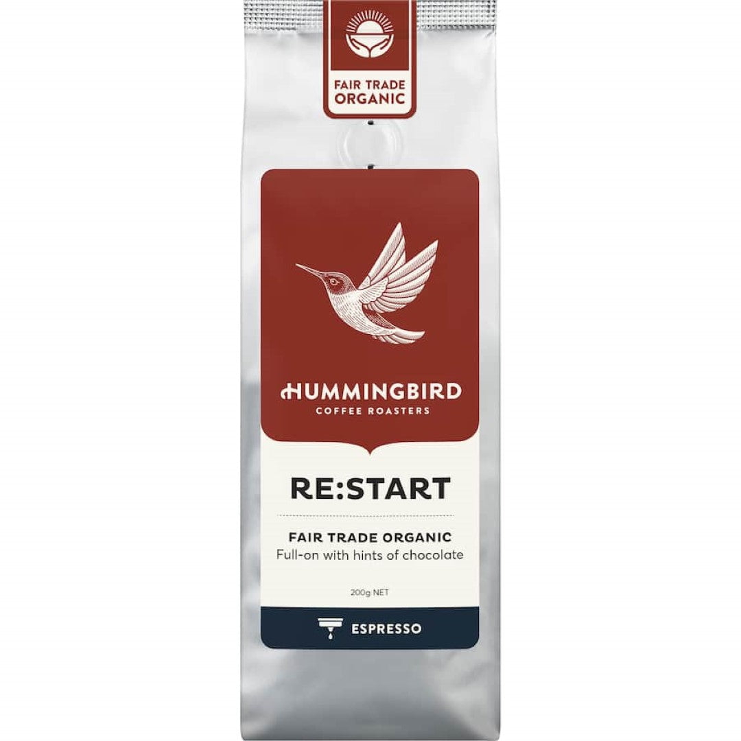 Hummingbird Espresso Grind Re:start Organic Fair Trade 200g