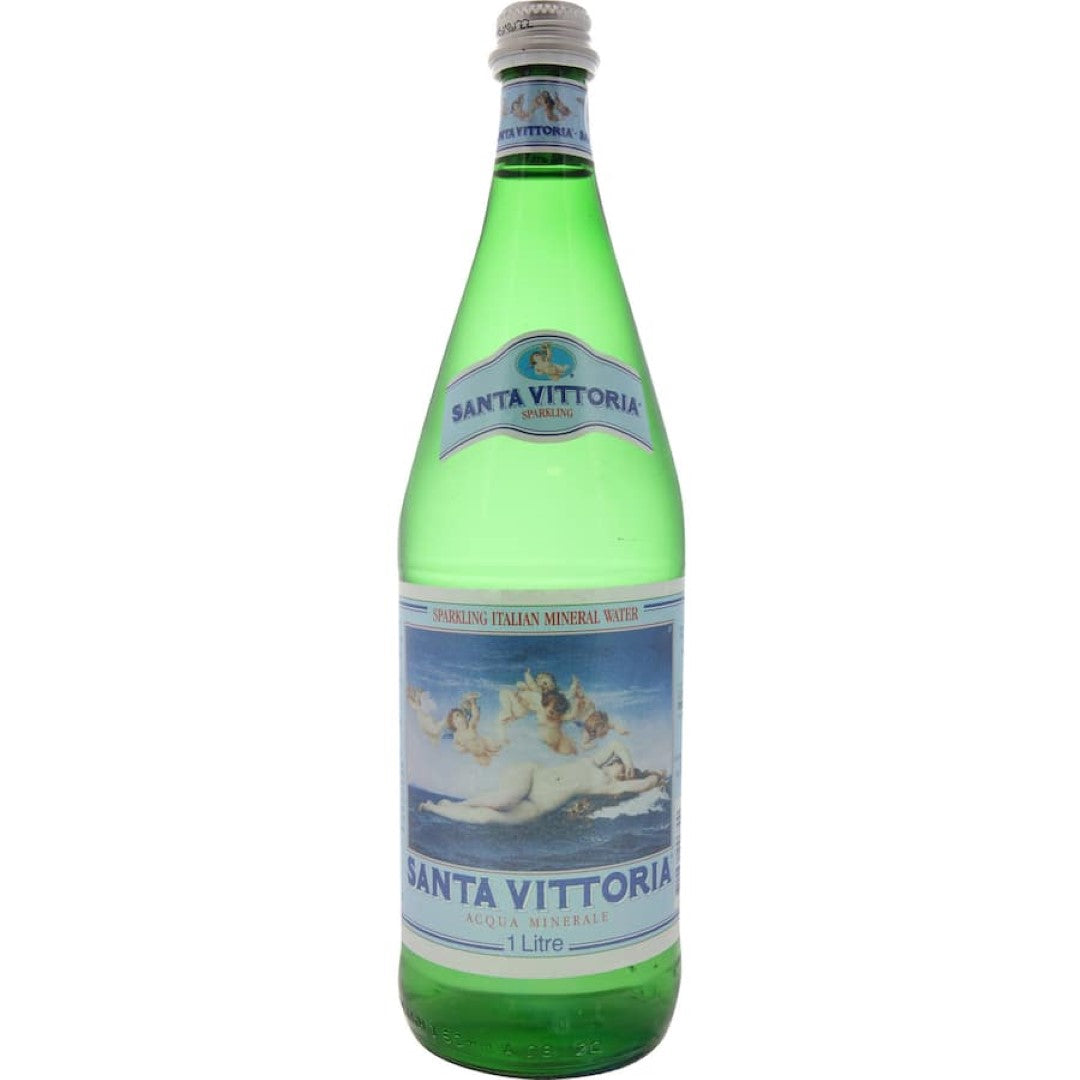 Santa Vittoria Sparkling Water Mineral Glass bottle 1L