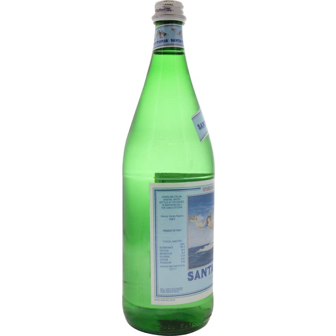 Santa Vittoria Sparkling Water Mineral Glass bottle 1L