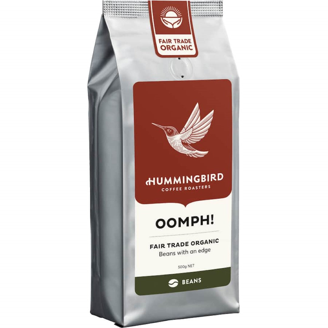 Hummingbird Coffee Beans Oomph! Organic Fair Trade 500g