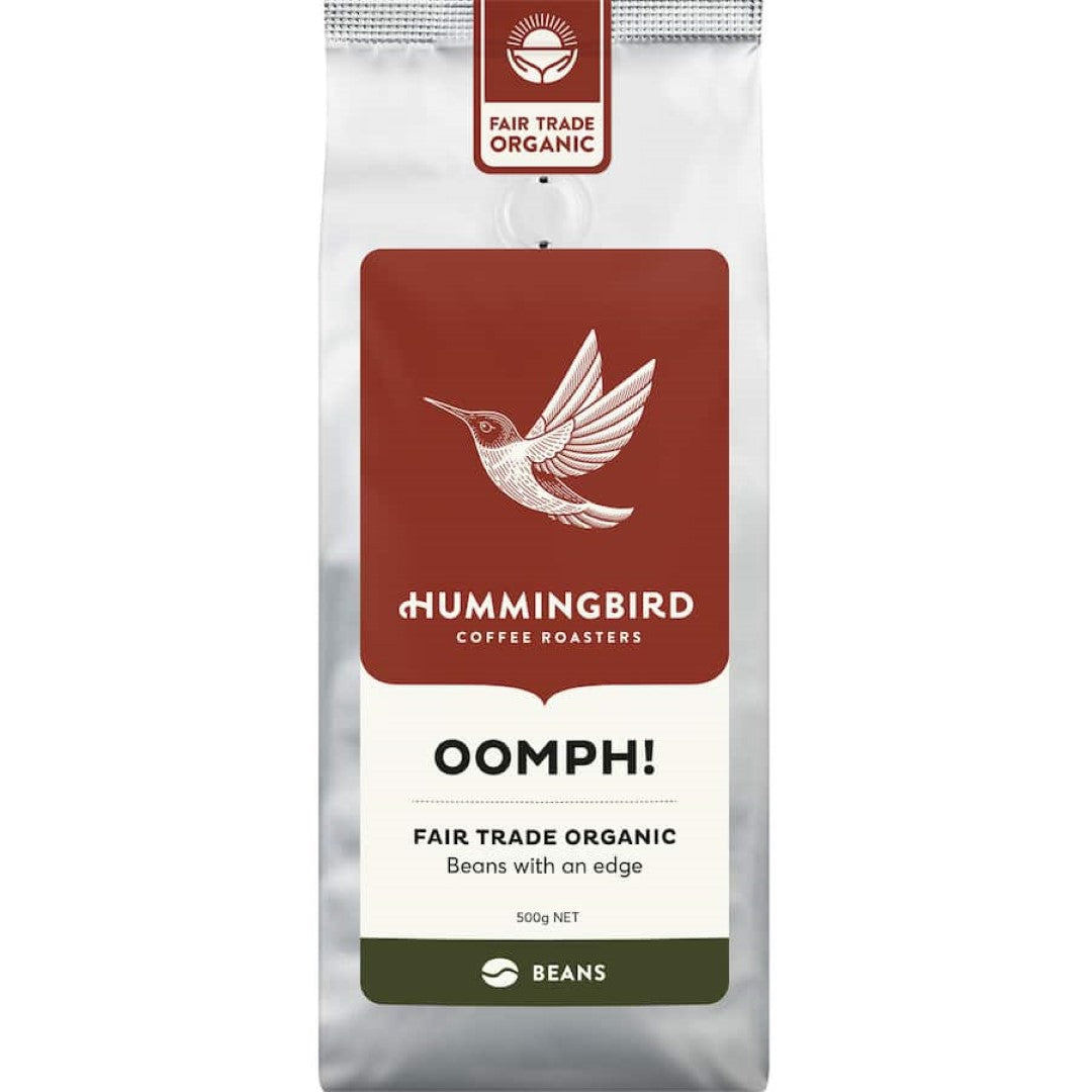 Hummingbird Coffee Beans Oomph! Organic Fair Trade 500g