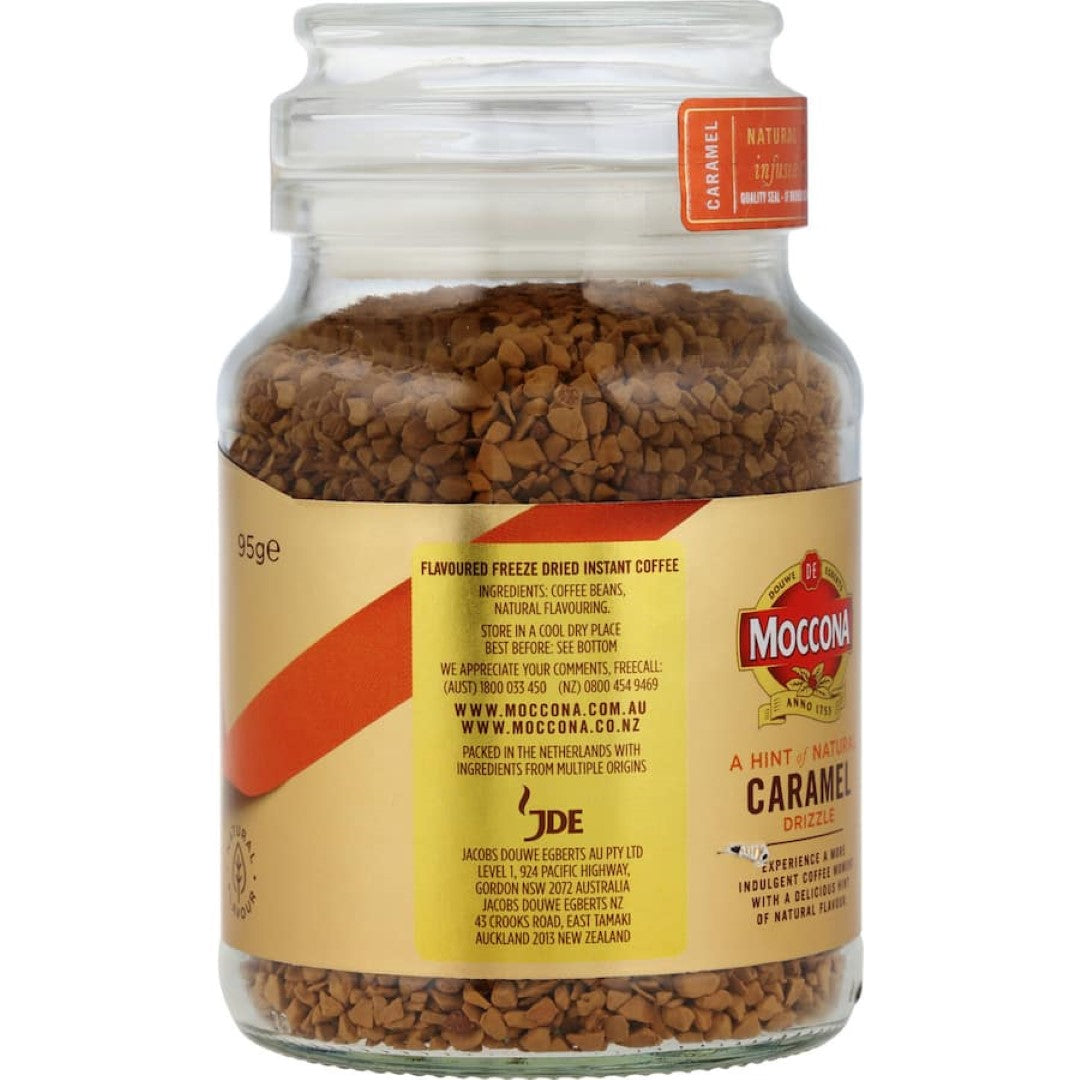 Moccona Instant Coffee Caramel 95g jar
