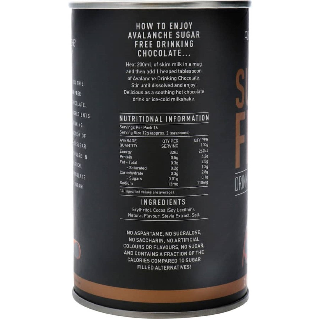 Avalanche Drinking Chocolate Sugar Free 200g