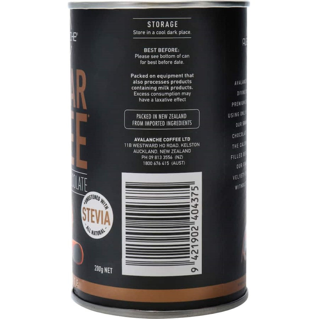 Avalanche Drinking Chocolate Sugar Free 200g