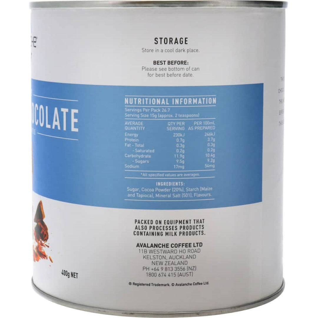 Avalanche Drinking Chocolate Divine 400g