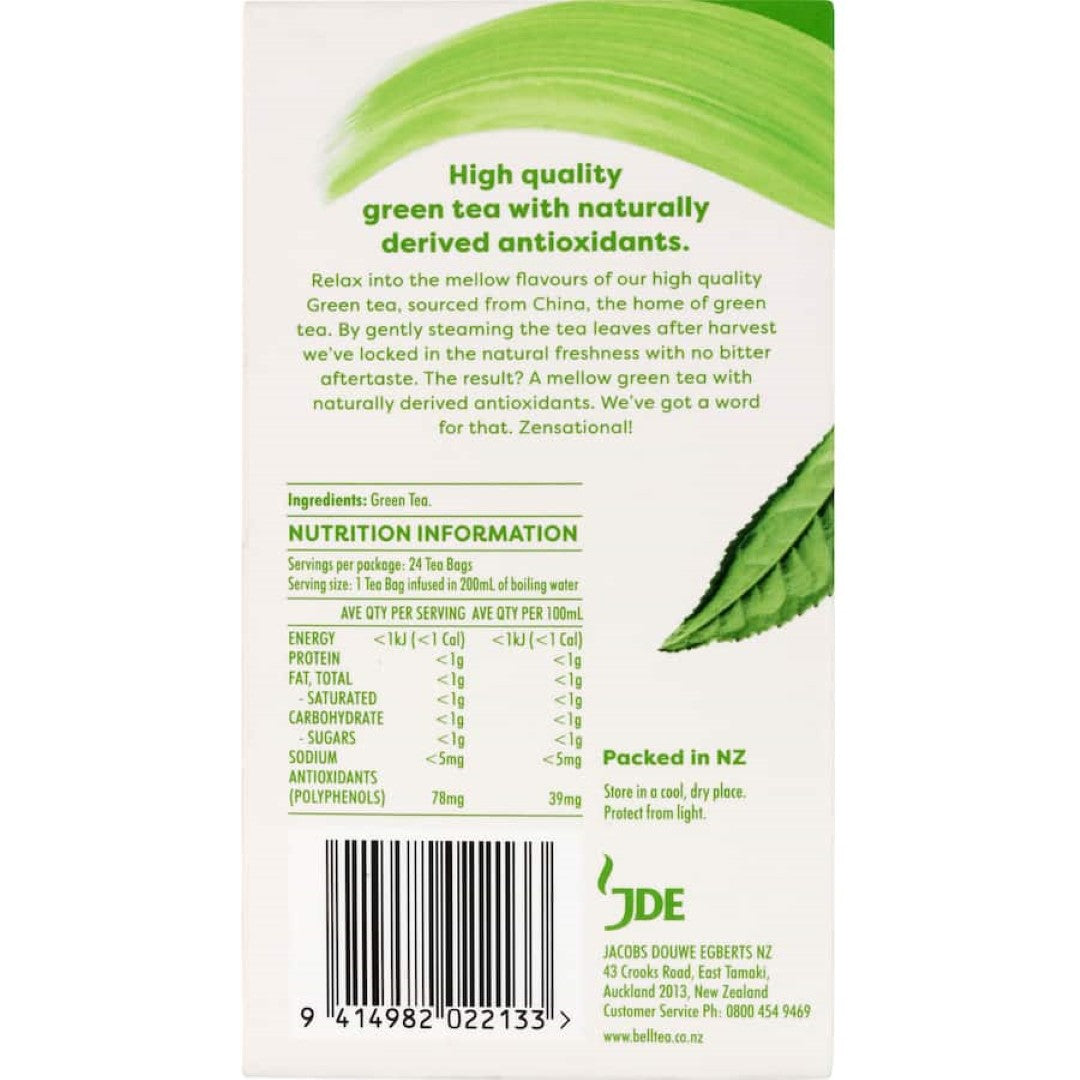 Bell Tea Bags Pure Green Tea 24pack