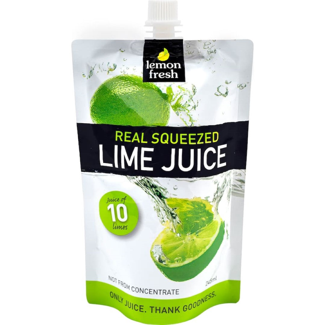 Lemon Fresh Squeezed Fruit Juice Lime Pouch 245mL
