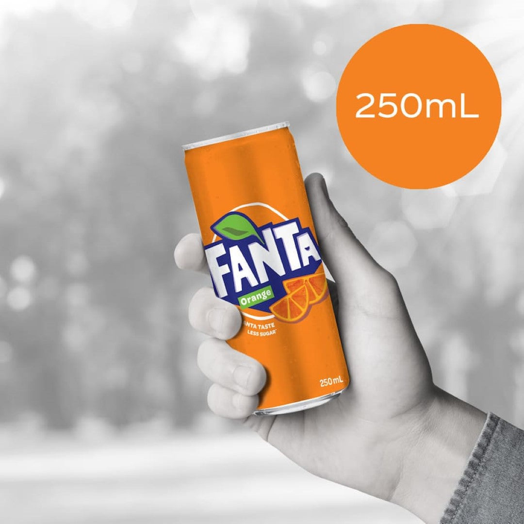 Fanta Soft Drink  250ml cans 6pack