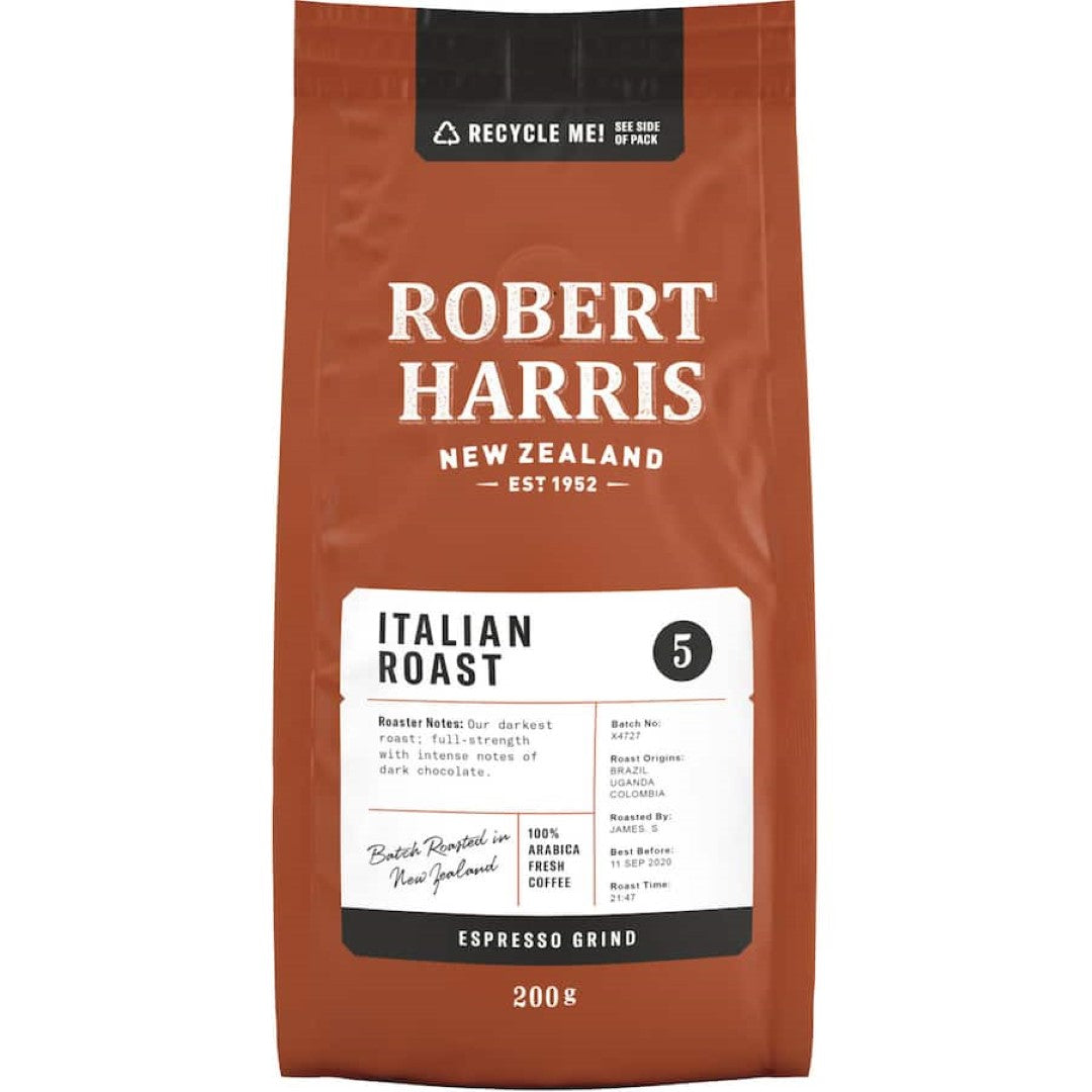 Robert Harris Espresso Grind Italian Roast 200g