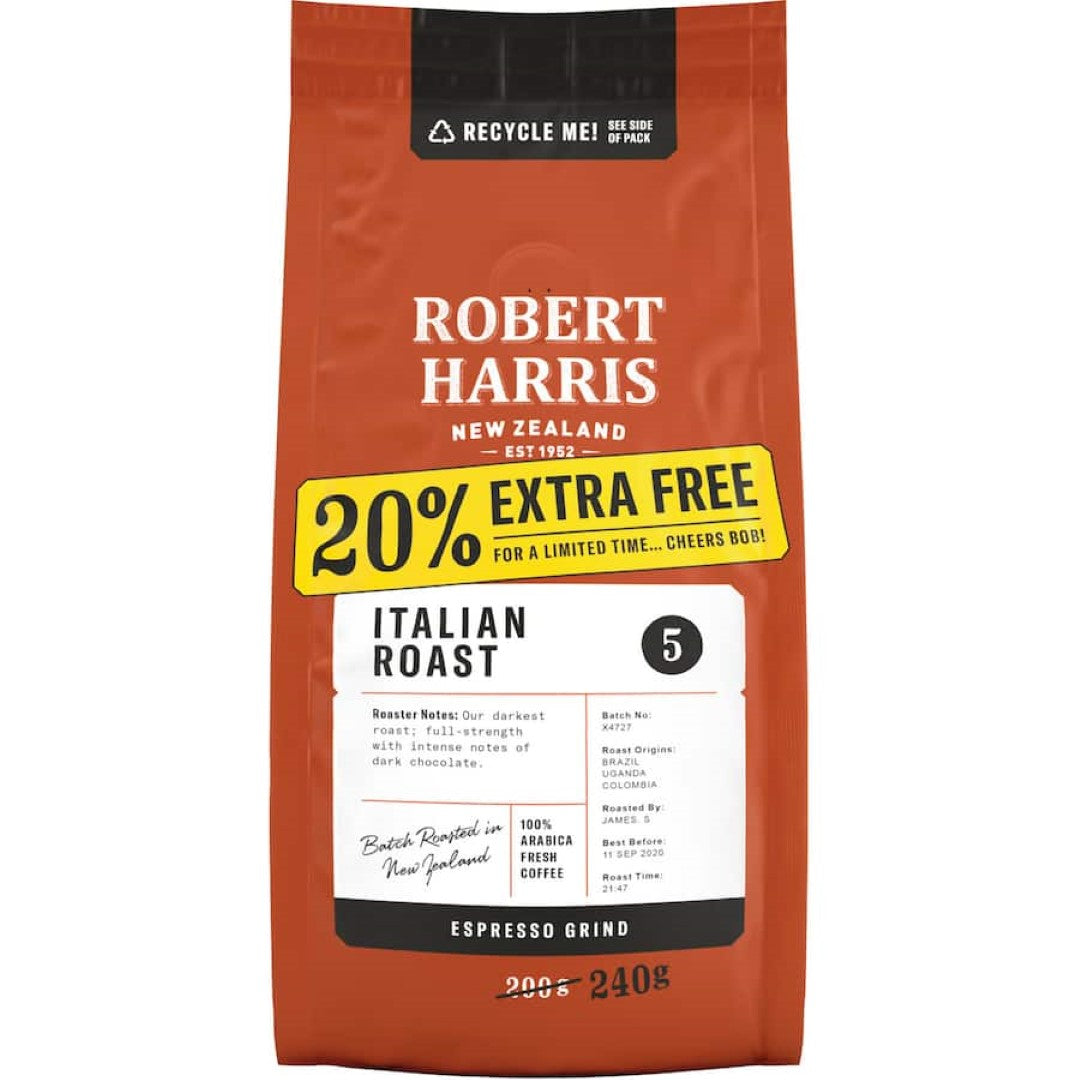 Robert Harris Espresso Grind Italian Roast 200g