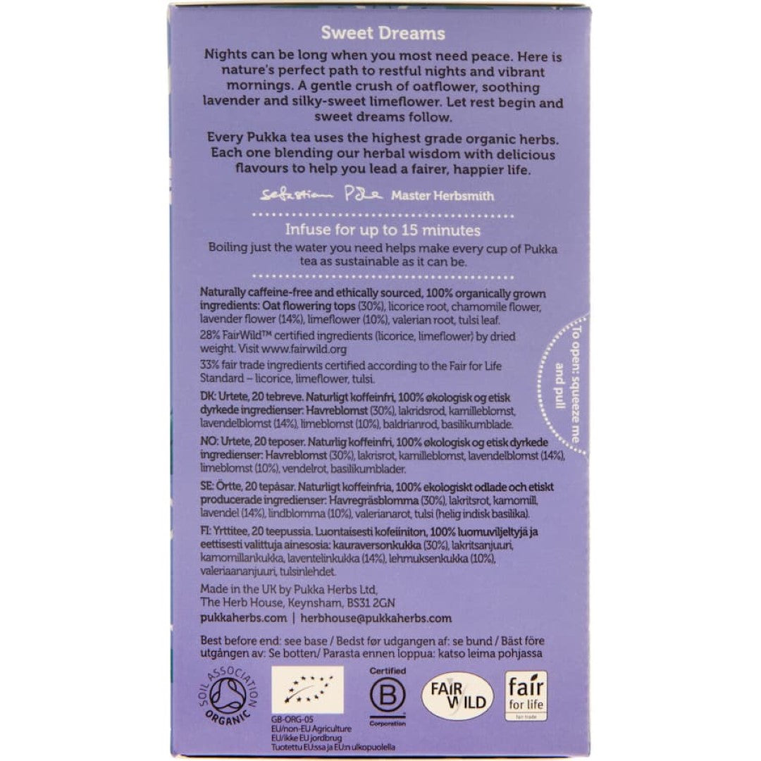 Pukka Herbal Tea Night Time Sachets 20pack