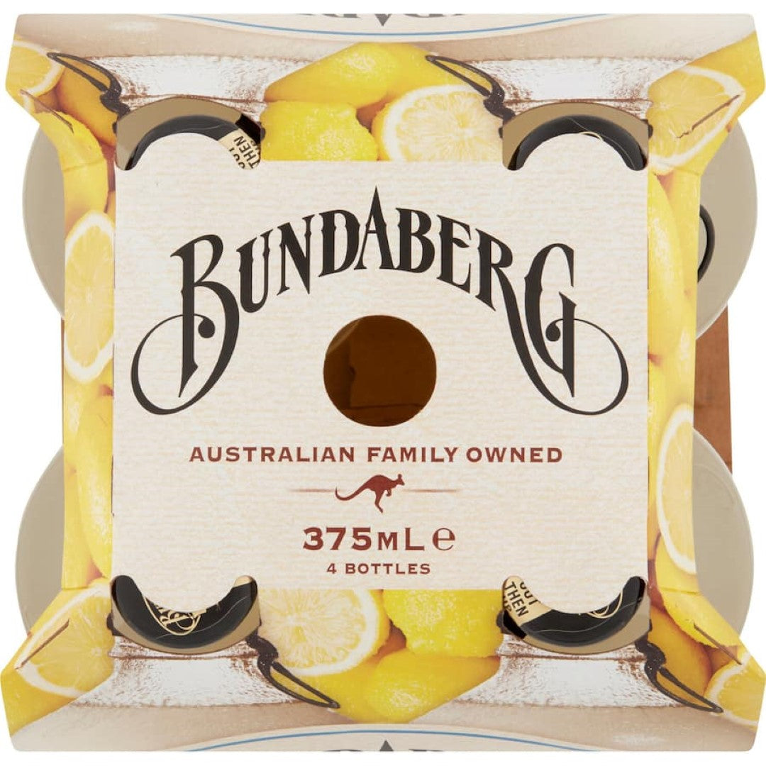 Bundaberg Lemonade Traditional 375ml bottles 4pack