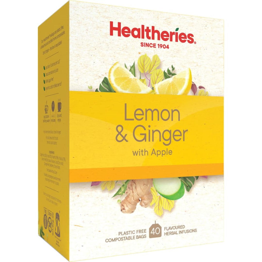 Healtheries Fruit Tea Lemon & Ginger 40ea
