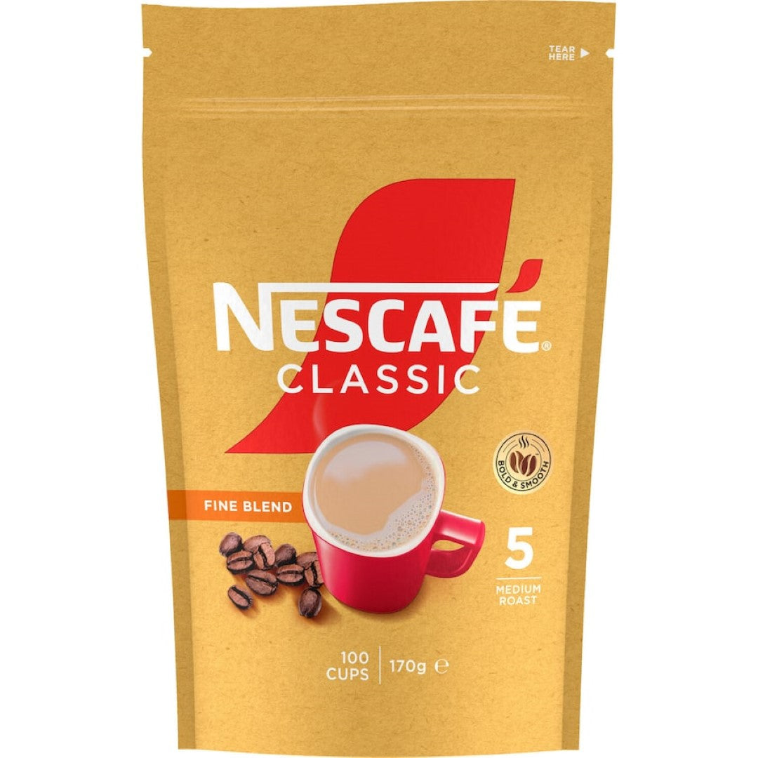 Nescafé Classic Fine Blend Instant Coffee  Pouch 170g