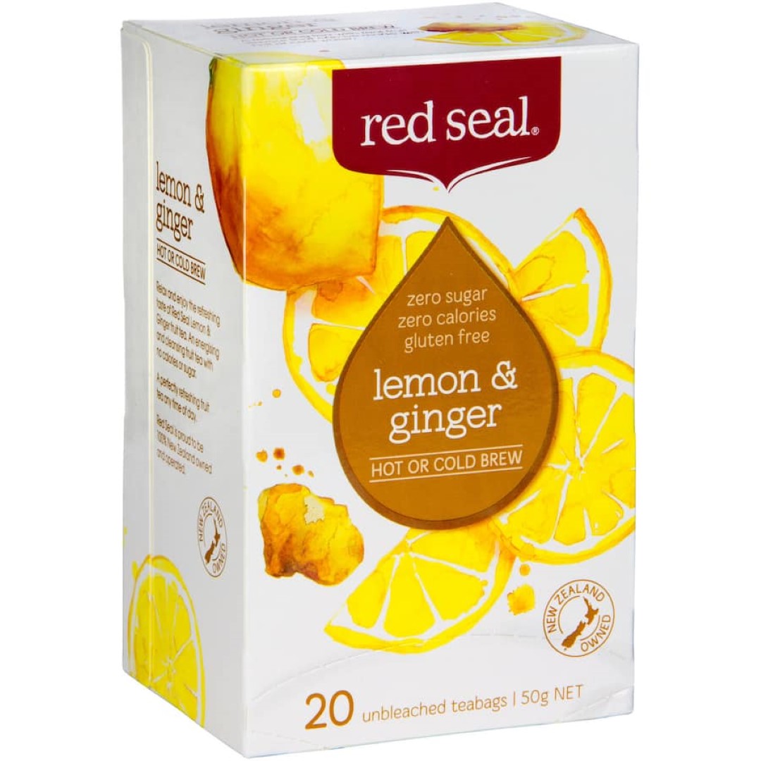 Red Seal Fruit Tea Lemon & Ginger Bags 20pack