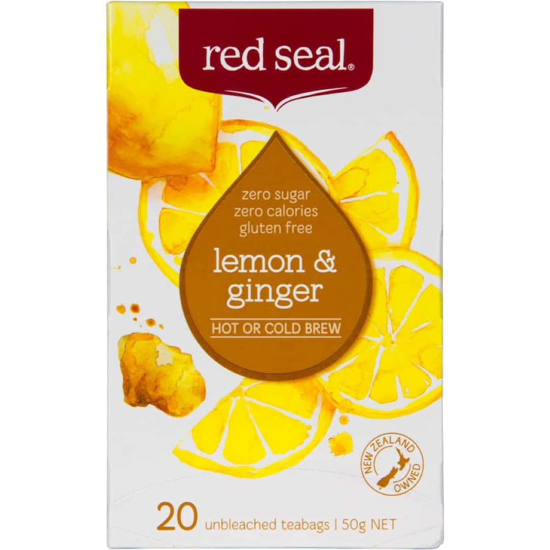 Red Seal Fruit Tea Lemon & Ginger Bags 20pack