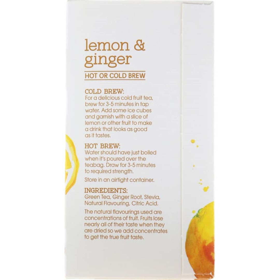 Red Seal Fruit Tea Lemon & Ginger Bags 20pack