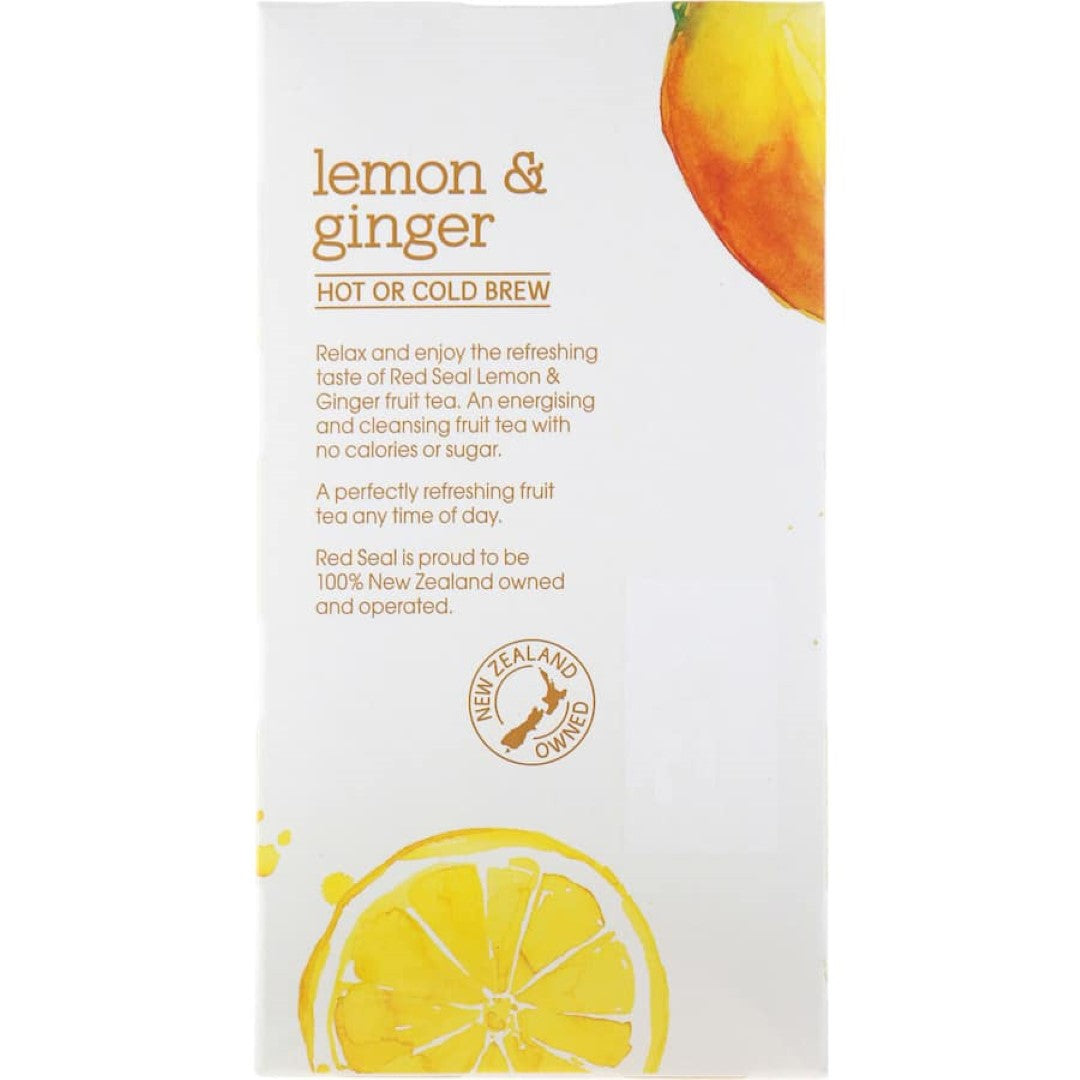 Red Seal Fruit Tea Lemon & Ginger Bags 20pack