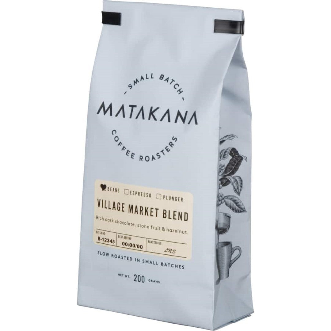 Matakana Coffee Roasters Coffee Beans Village Market Blend 200g