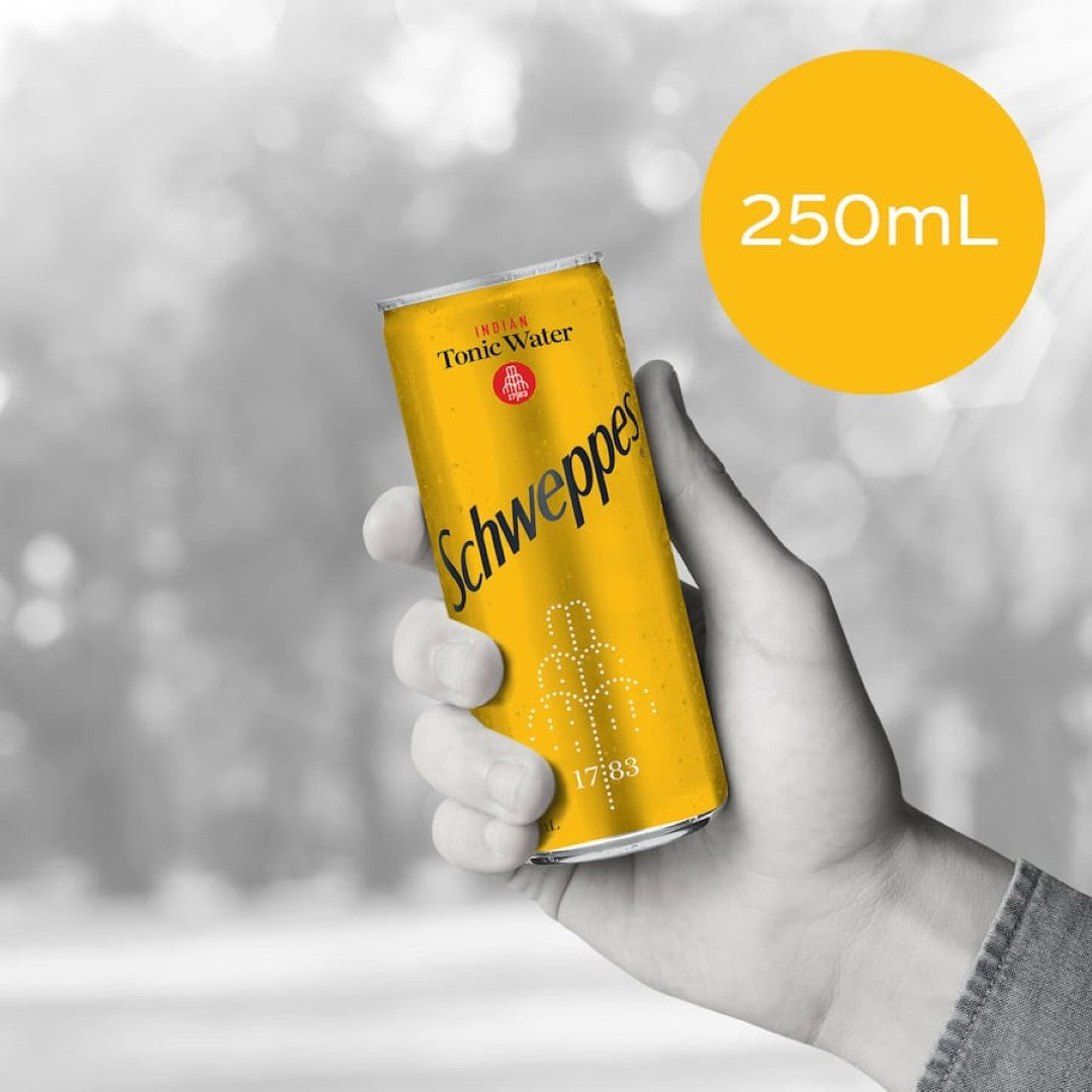 Schweppes Drink Mixers Indian Tonic Water 250ml cans 6pack