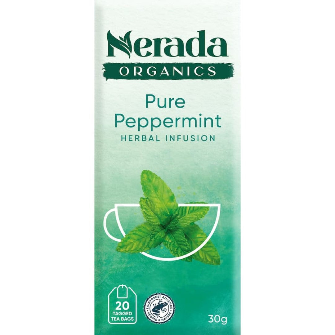 Nerada Organic Herbal Tea Peppermint Bags 20pack