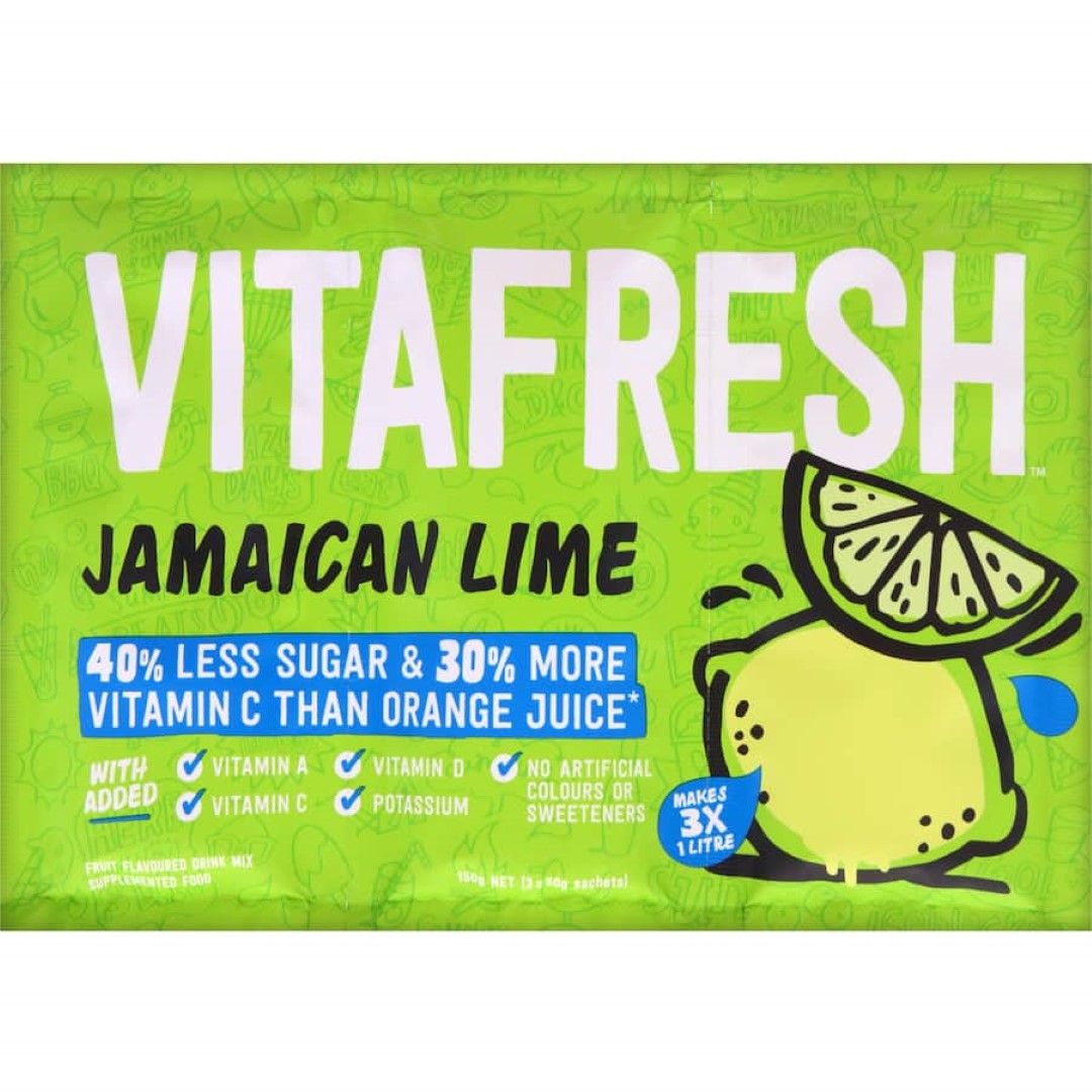 Vitafresh Sachet Drink Mix Jamaican Lime 150g 3pack