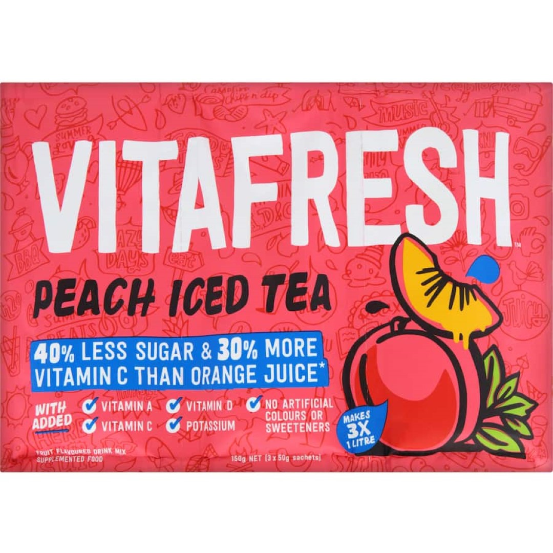Vitafresh Sachet Drink Mix Peach Ice Tea 150g 3pack