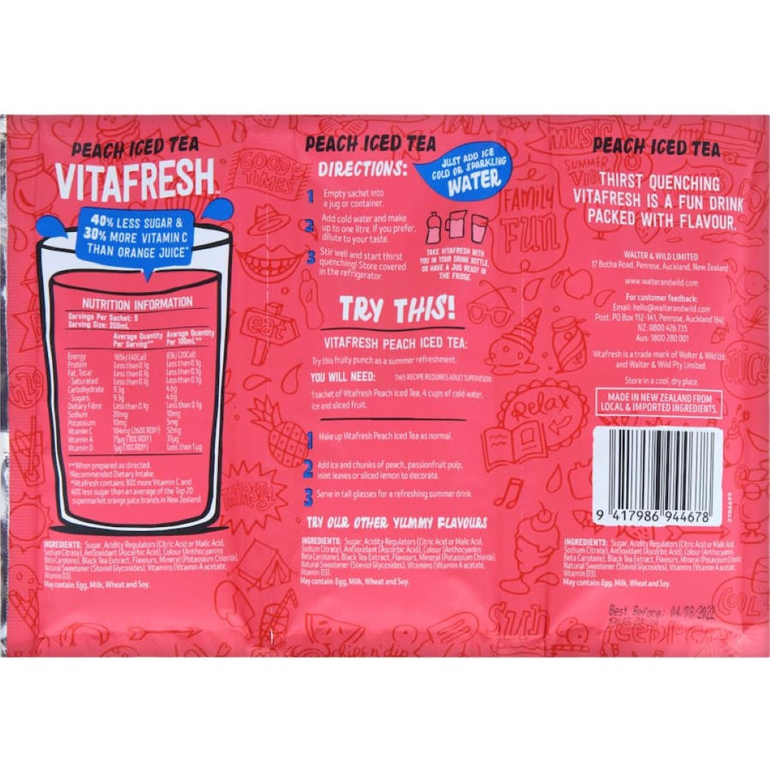 Vitafresh Sachet Drink Mix Peach Ice Tea 150g 3pack