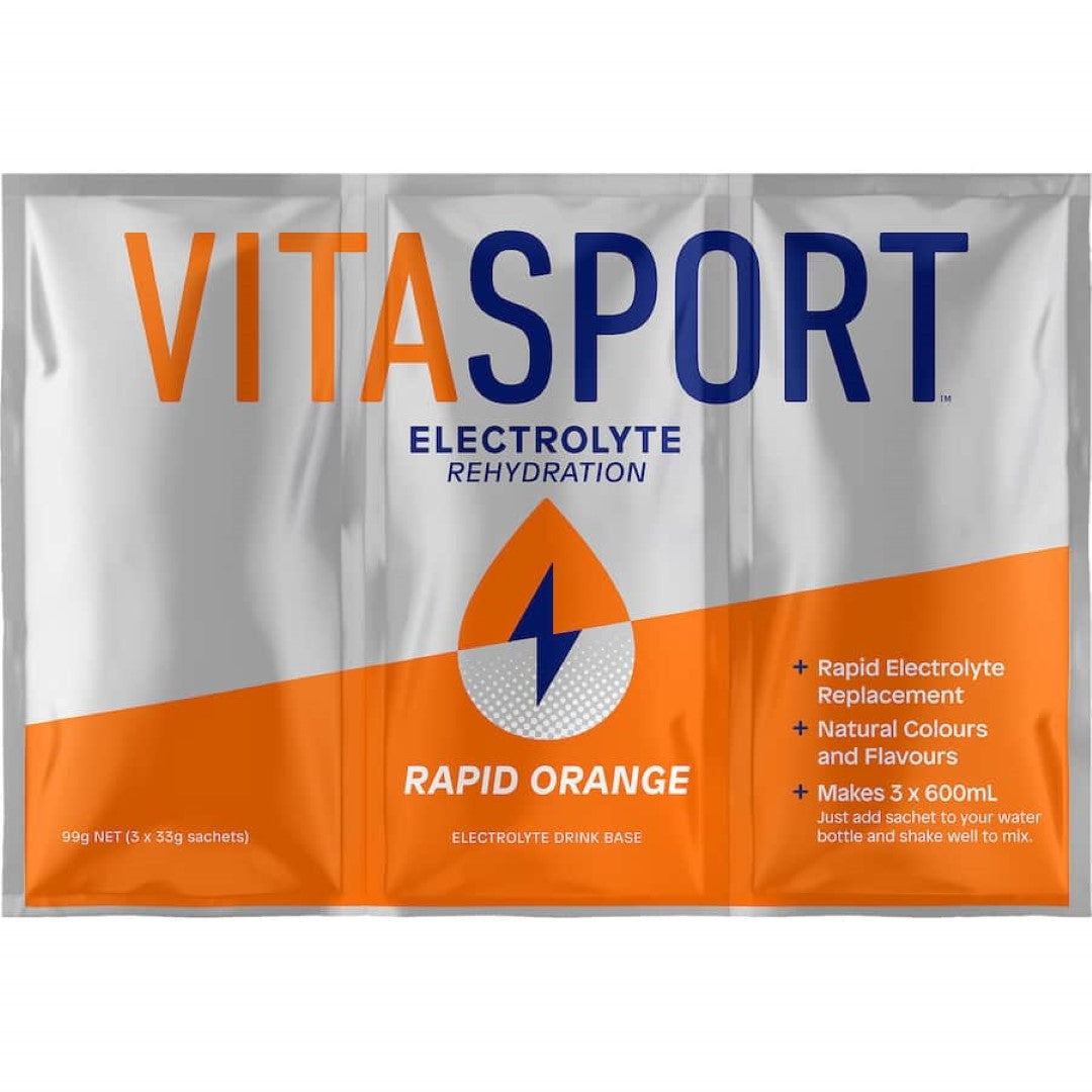 Vitasport Electrolyte Sachet Drink Mix Rapid Orange 99g 3pack