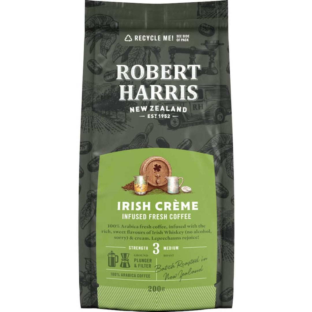 Robert Harris Plunger & Filter Grind Irish Cream Infused 200g