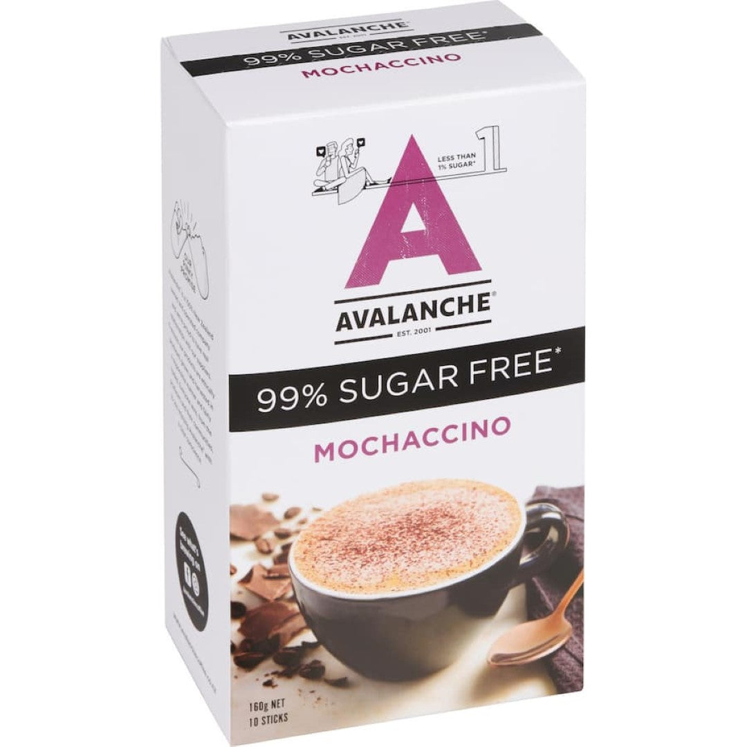 Avalanche Coffee Sachets 99% Sugar Free Mochaccino 10 pack 160g