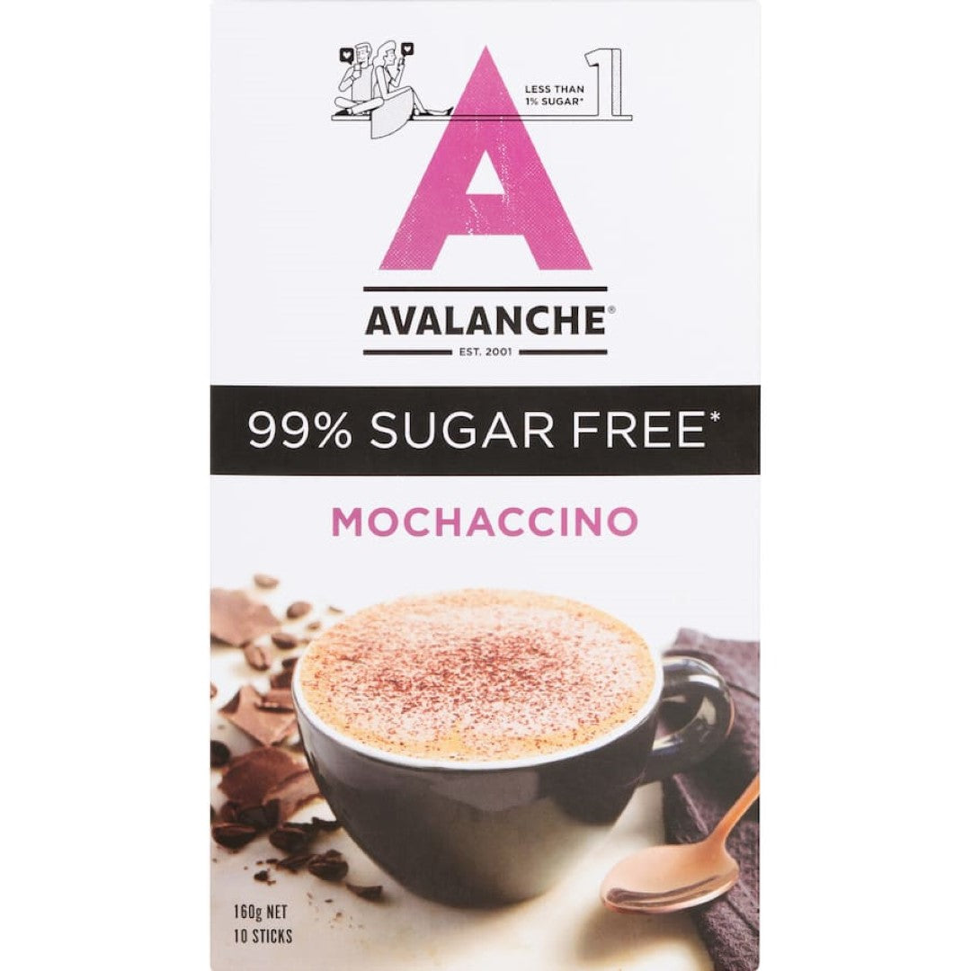 Avalanche Coffee Sachets 99% Sugar Free Mochaccino 10 pack 160g