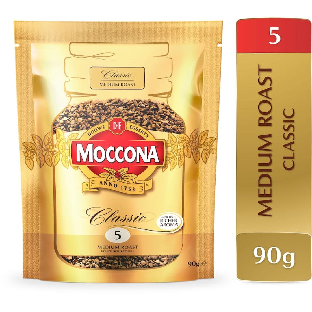 Moccona Instant Coffee Classic Medium Roast Refill 90g