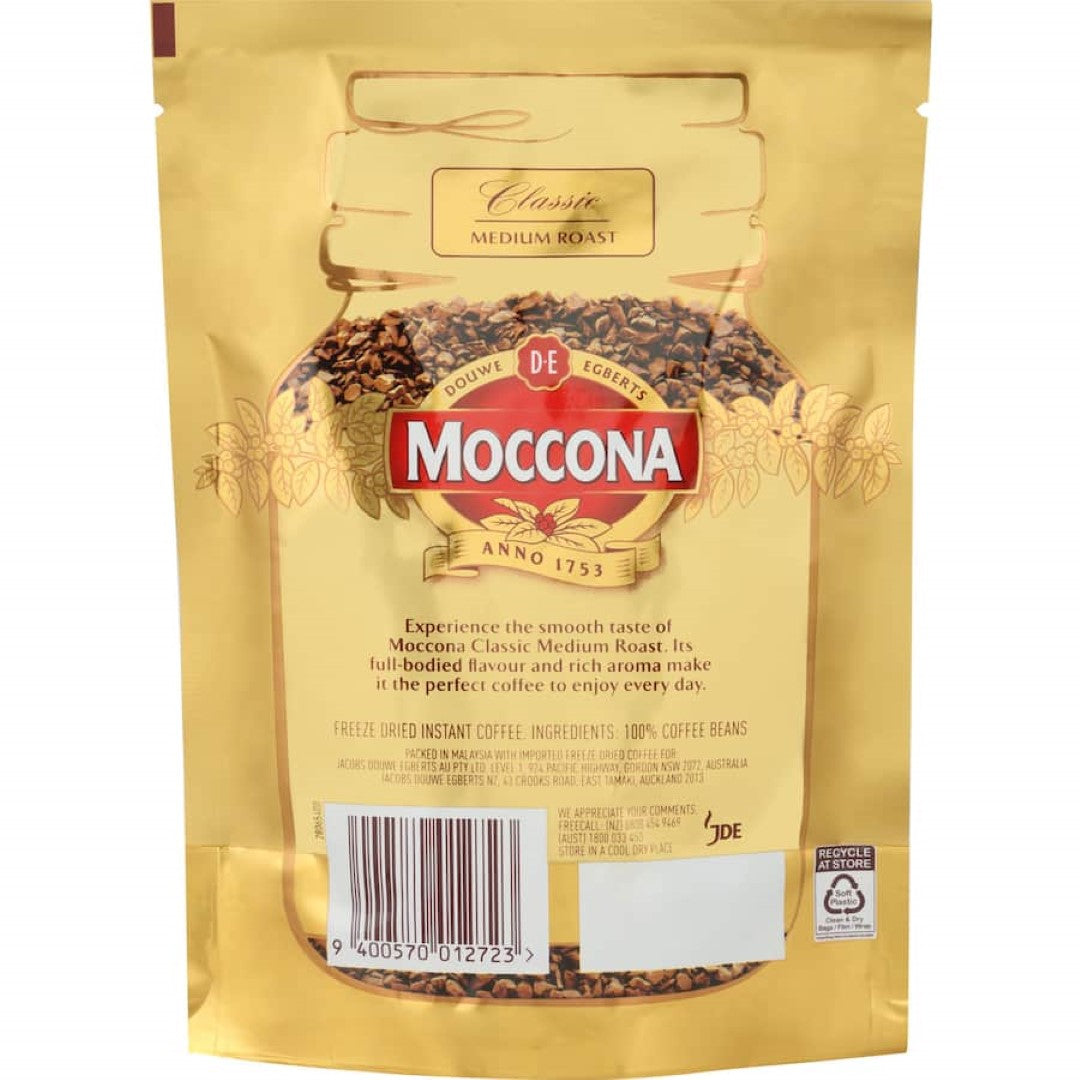 Moccona Instant Coffee Classic Medium Roast Refill 90g
