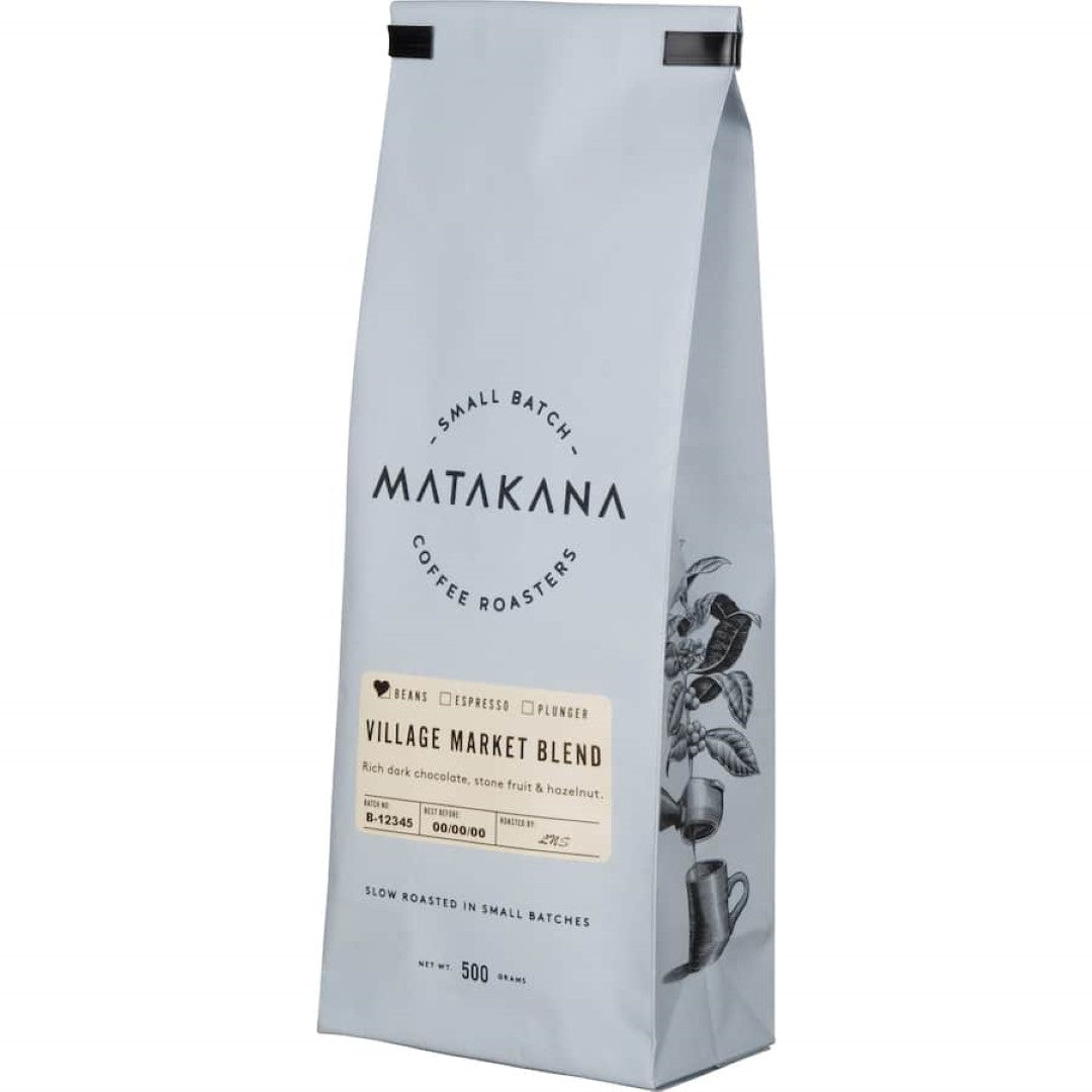 Matakana Coffee Roasters Coffee Beans Village Market Blend 500g